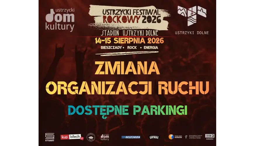 Zmiany w organizacji ruchu 14–15 sierpnia podczas Ustrzyckiego Festiwalu Rockowego 2026