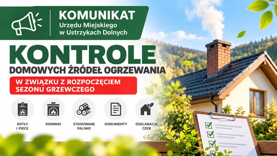 Kontrole źródeł ogrzewania w Gminie Ustrzyki Dolne