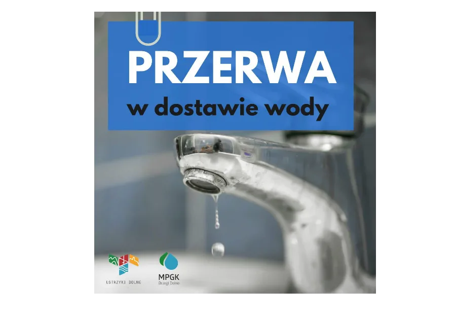 Przerwa w dostawie wody w Brzegach Dolnych, Łodynie i Dźwiniaczu Dolnym – 1 czerwca 2026 r.