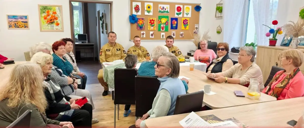 Spotkanie w Domu Seniora na temat bezpieczeństwa