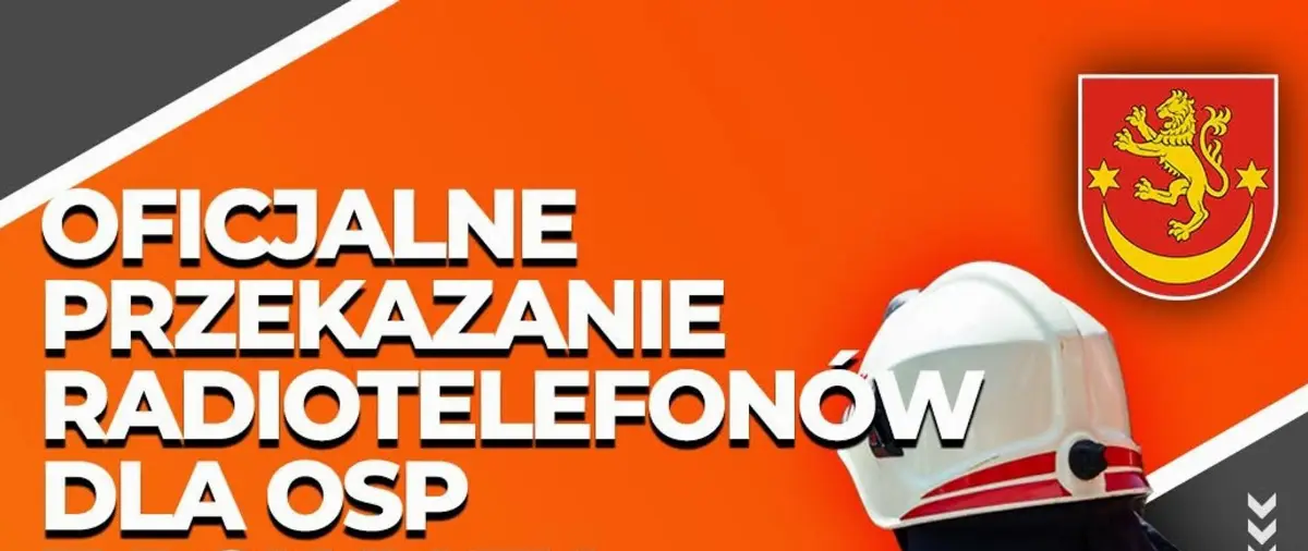 Przekazanie sprzętu łączności dla jednostek OSP w powiecie bieszczadzkim